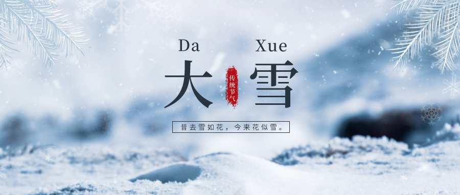 大雪 ▎雪落冬藏，將美好醞釀~